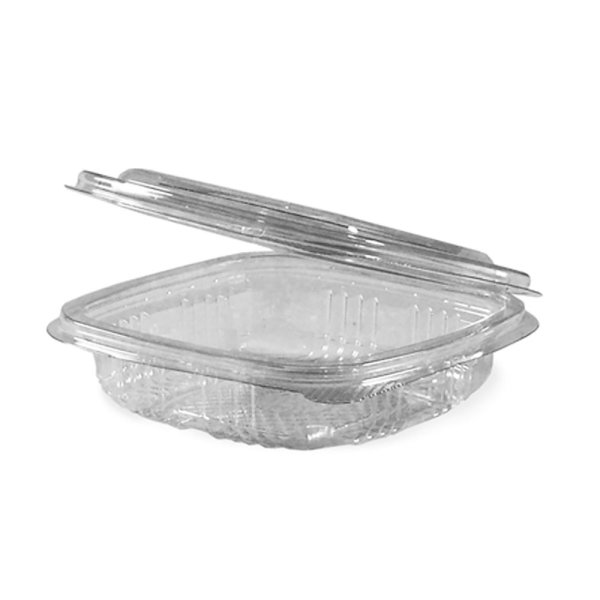 50 Stk. Klappschalen Salatschalen mit Deckel PET 125 ml